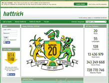 Tablet Screenshot of hattrick.org